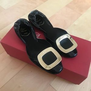 Roger Vivier Ballerine Chips Patent Leather Flat